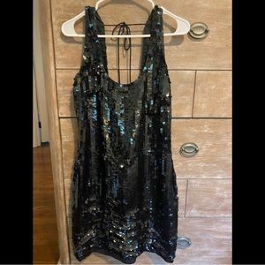 NWT gorgeous sequin club Monaco black dress. Perfect for the holidays!